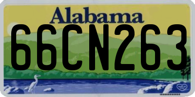 AL license plate 66CN263