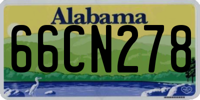 AL license plate 66CN278