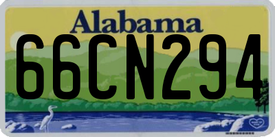 AL license plate 66CN294