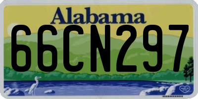 AL license plate 66CN297
