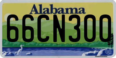 AL license plate 66CN300