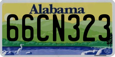 AL license plate 66CN323