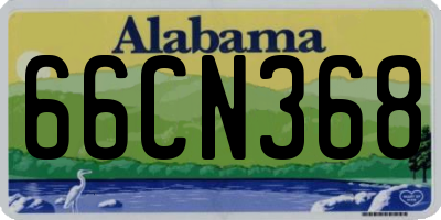 AL license plate 66CN368