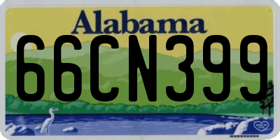 AL license plate 66CN399
