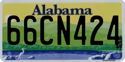 AL license plate 66CN424