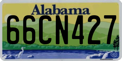 AL license plate 66CN427