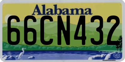 AL license plate 66CN432