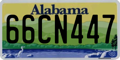AL license plate 66CN447