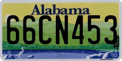 AL license plate 66CN453