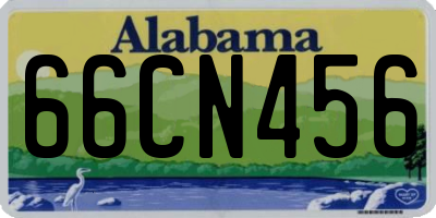 AL license plate 66CN456