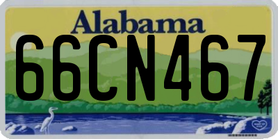 AL license plate 66CN467