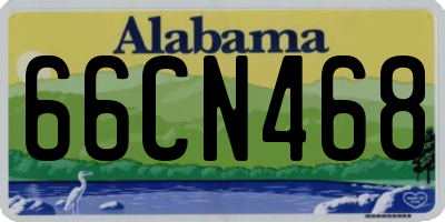 AL license plate 66CN468