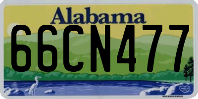 AL license plate 66CN477