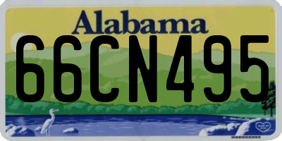 AL license plate 66CN495