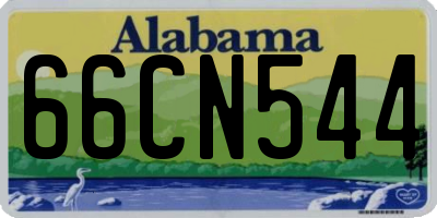 AL license plate 66CN544