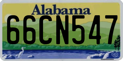 AL license plate 66CN547
