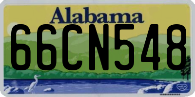 AL license plate 66CN548