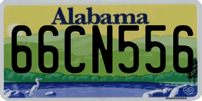 AL license plate 66CN556