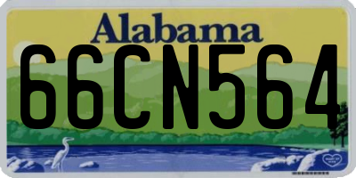 AL license plate 66CN564