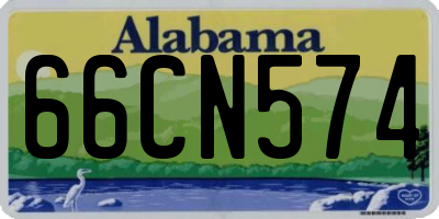 AL license plate 66CN574