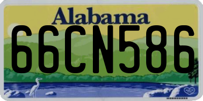 AL license plate 66CN586