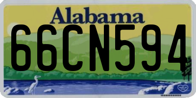 AL license plate 66CN594