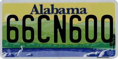 AL license plate 66CN600