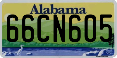 AL license plate 66CN605