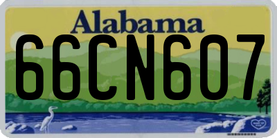 AL license plate 66CN607