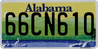 AL license plate 66CN610