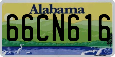 AL license plate 66CN616