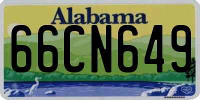 AL license plate 66CN649