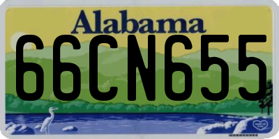 AL license plate 66CN655