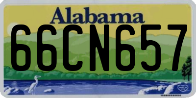 AL license plate 66CN657