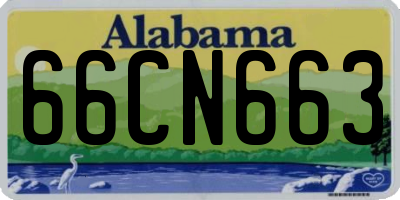 AL license plate 66CN663
