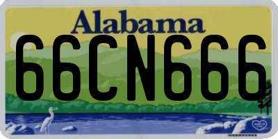 AL license plate 66CN666