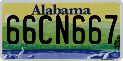 AL license plate 66CN667
