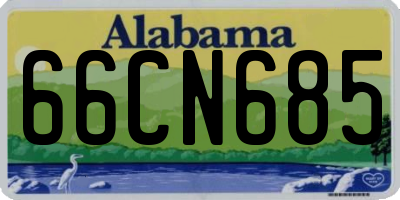 AL license plate 66CN685