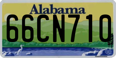 AL license plate 66CN710