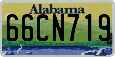 AL license plate 66CN719
