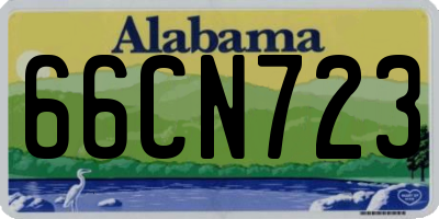 AL license plate 66CN723