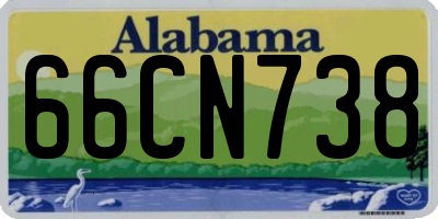 AL license plate 66CN738