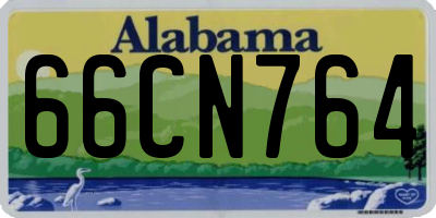 AL license plate 66CN764