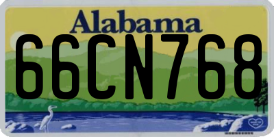 AL license plate 66CN768