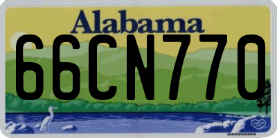 AL license plate 66CN770