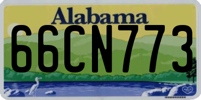 AL license plate 66CN773