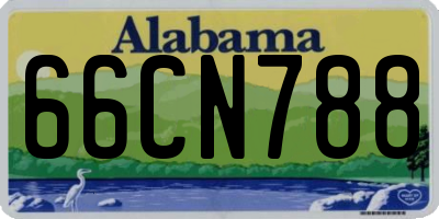 AL license plate 66CN788
