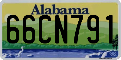 AL license plate 66CN791