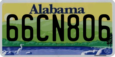 AL license plate 66CN806