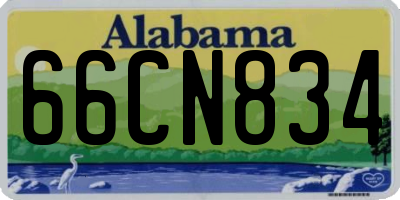 AL license plate 66CN834